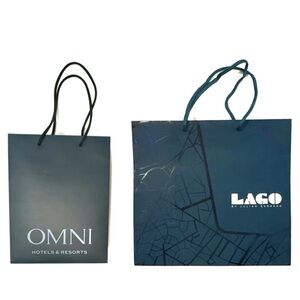 Blue Bags 3 for 15 SALE CLEARANCE Omni Hotels and Bellagio Lago Restaurant
